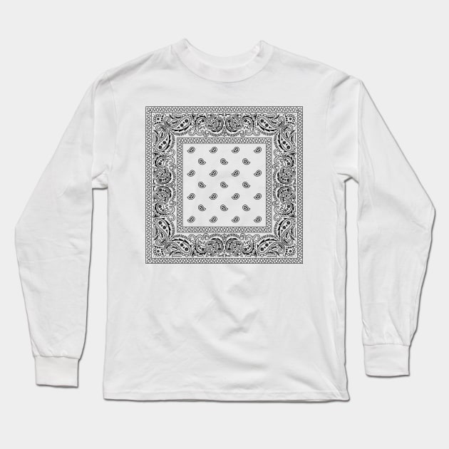 Bandana White Long Sleeve T-Shirt by Malchev